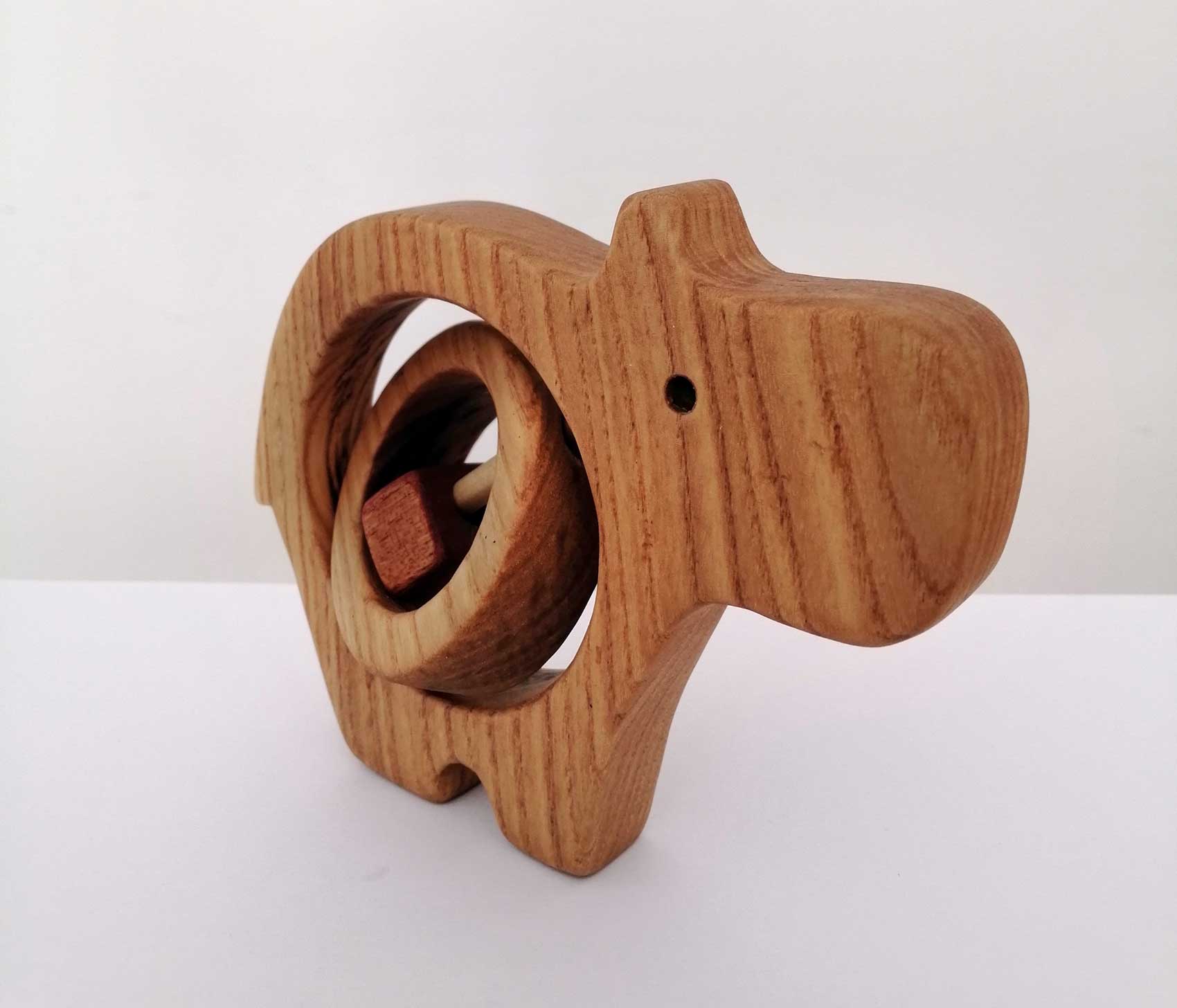Wooden baby rattle - A great new baby gift - Woodwork Matters